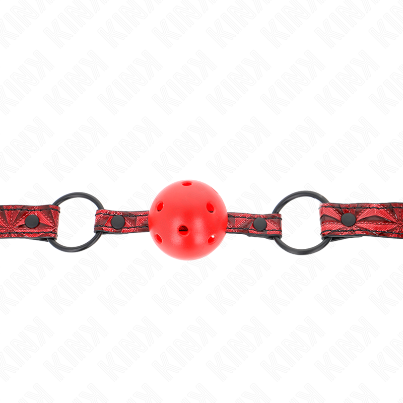 Kink - Diamond pattern ball 4,5 cm gag model 1 64,5 cm adjustable 42-60 cm