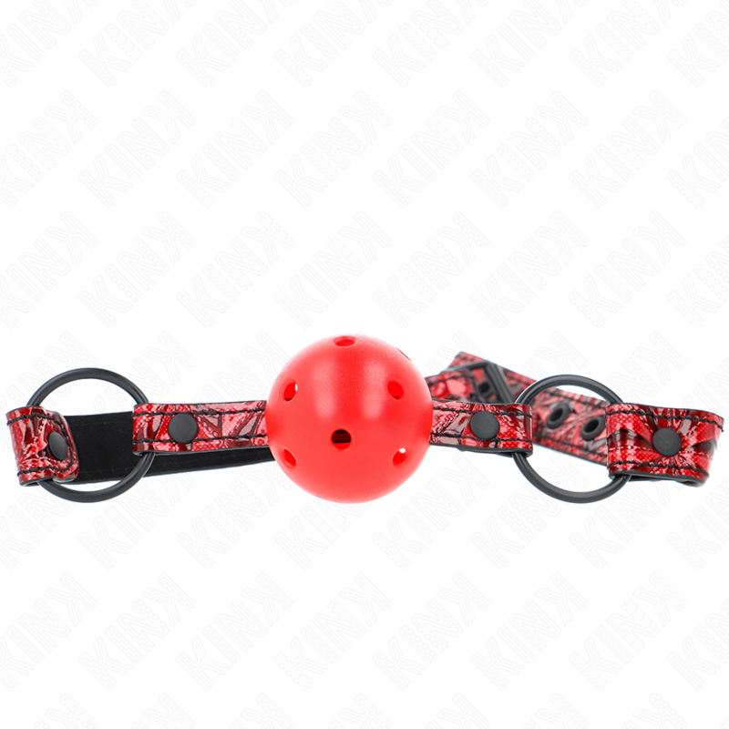 Kink - Diamond pattern ball 4,5 cm gag model 1 64,5 cm adjustable 42-60 cm