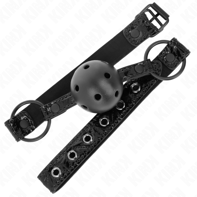 Kink - Diamond pattern ball 4,5 cm gag model 3 64,5 cm adjustable 42-60 cm