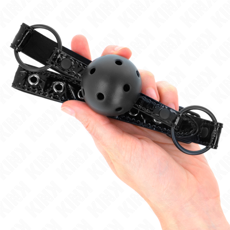 Kink - Diamond pattern ball 4,5 cm gag model 3 64,5 cm adjustable 42-60 cm