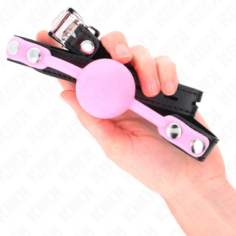 Kink - Lichtgevende siliconen ball gag 4 cm