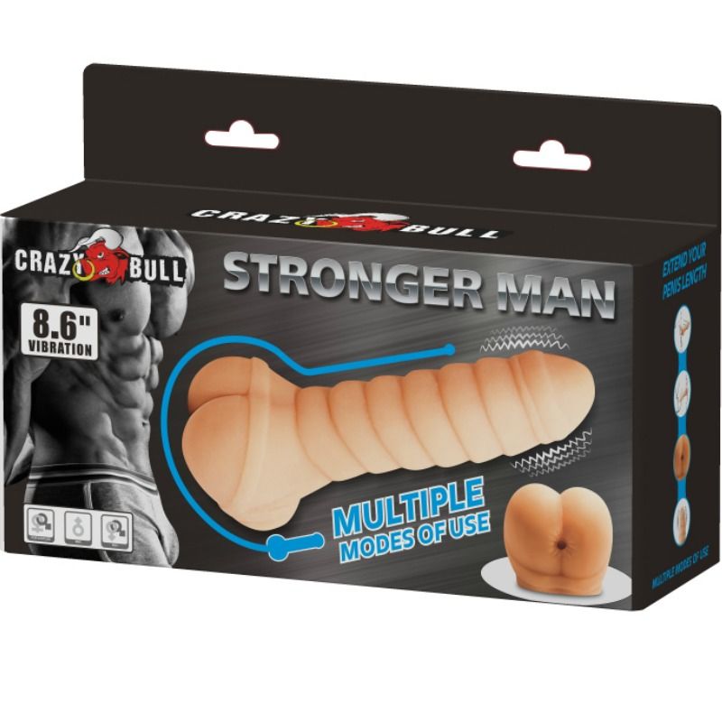 Crazy Bull - Multifunctional penis 21,8 cm
