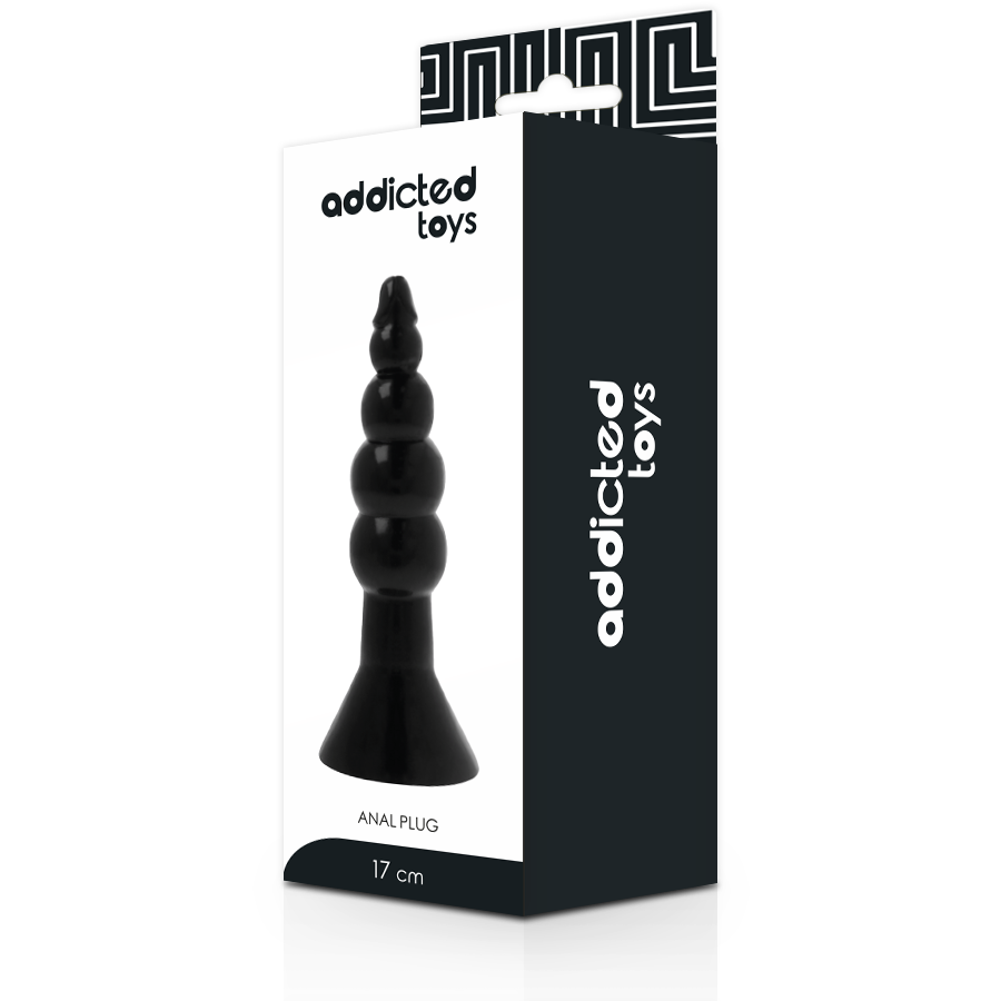 Addicted Toys - Buttplug 17 cm zwart