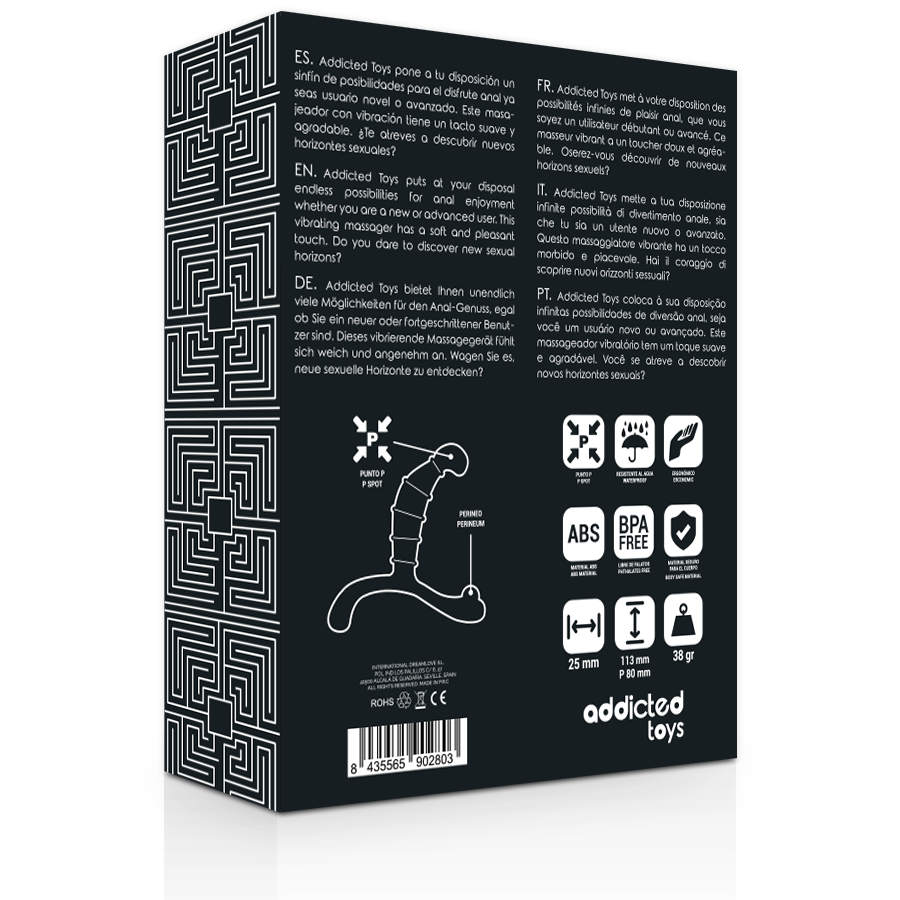 Addicted Toys - Prostate anal pleasure zwart