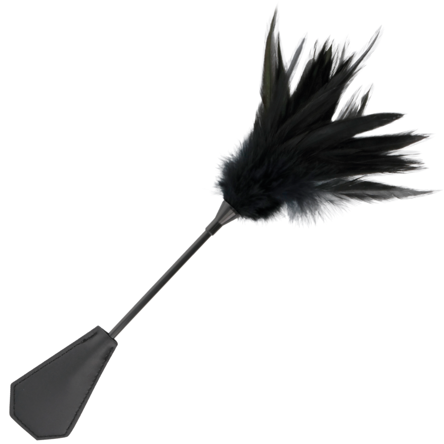 Darkness - Zwart feather whip