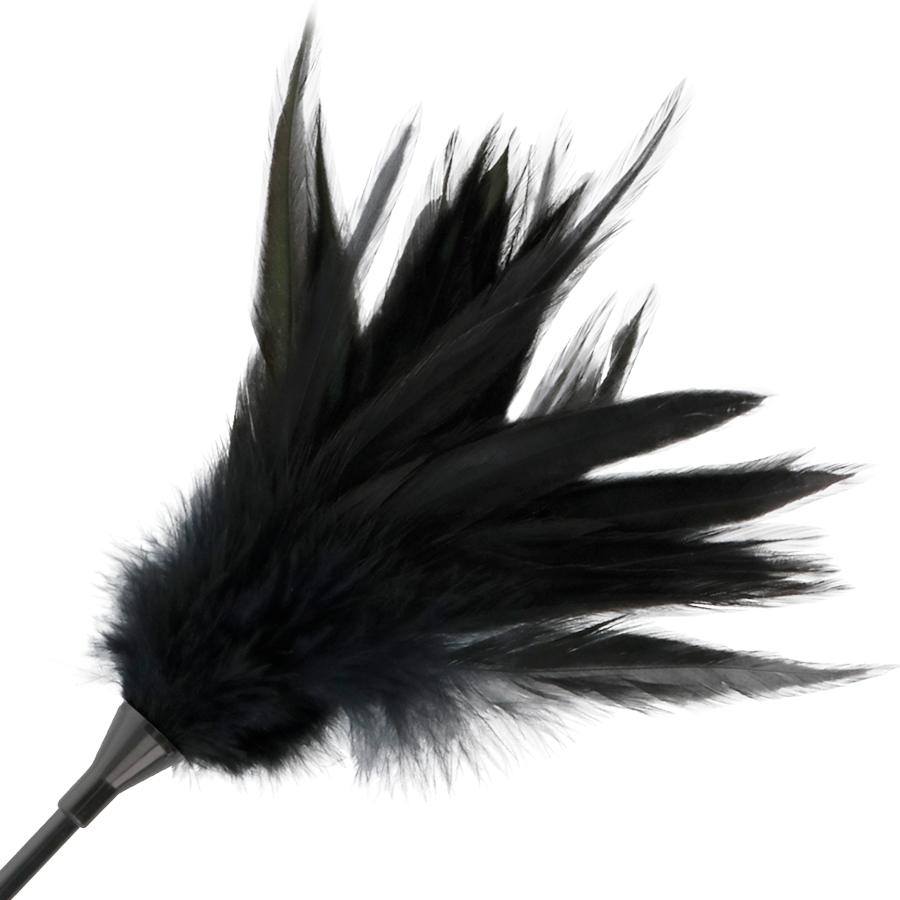 Darkness - Zwart feather whip
