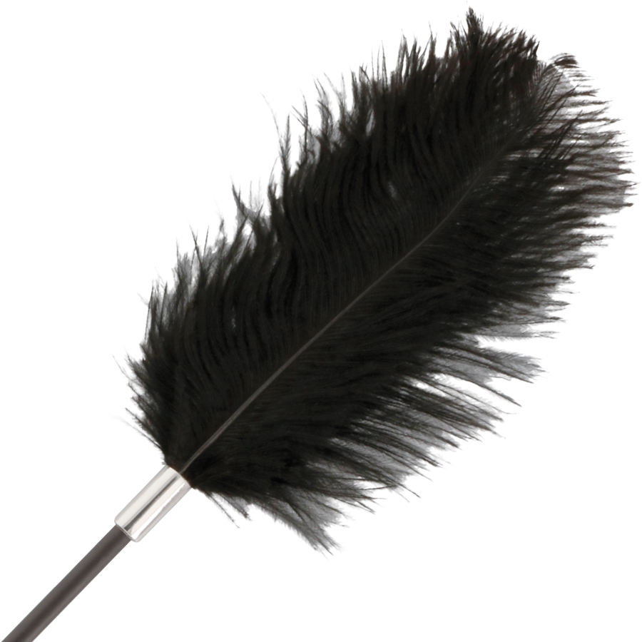 Darkness - Zwart love feather whip 56 cm