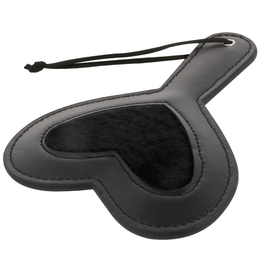 Darkness - Zwart fetish love velor paddle
