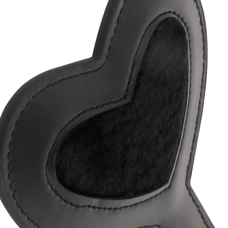 Darkness - Zwart fetish love velor paddle