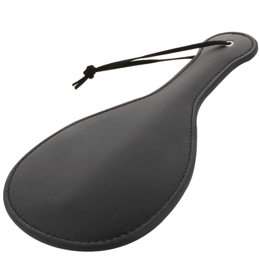 Darkness - Rounded zwart fetish paddle