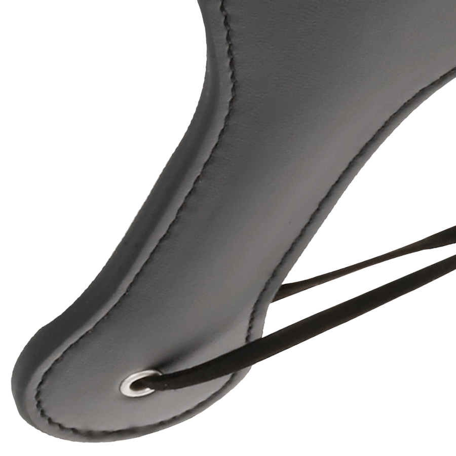 Darkness - Rounded zwart fetish paddle