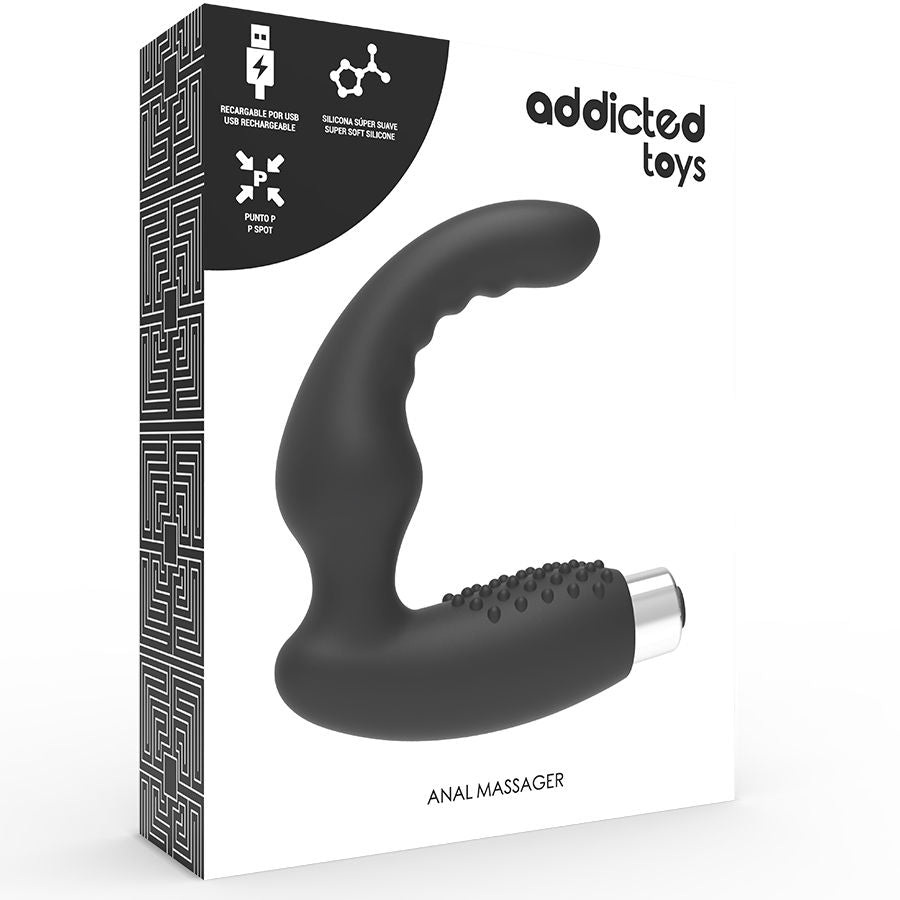 Addicted Toys - Prostatic vibrator oplaadbaar model 2 - zwart