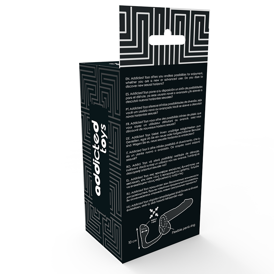 Addicted Toys - Buttplug met zwart penisring