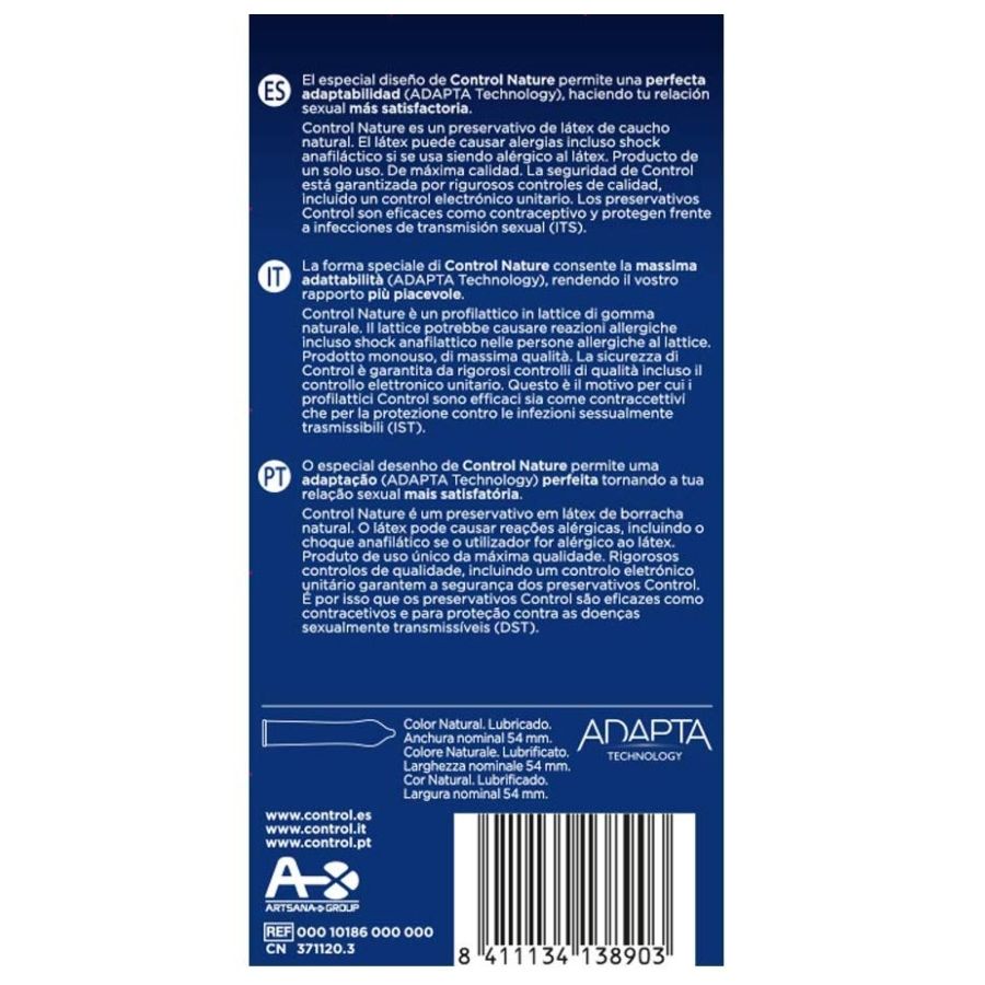 Control - Adapta nature condoms 12 units