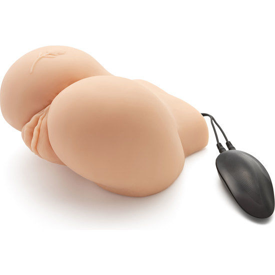 Act - Big ass realistic masturbator met vibrator