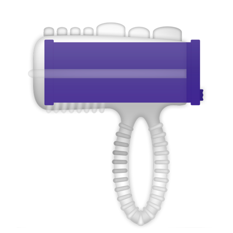 Casual Love - Ring tongue vibrating paars