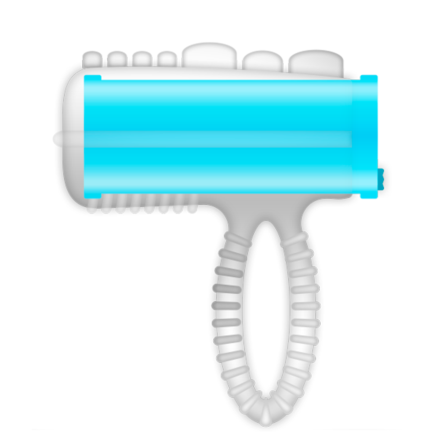 Casual Love - Ring tongue vibrating blauw