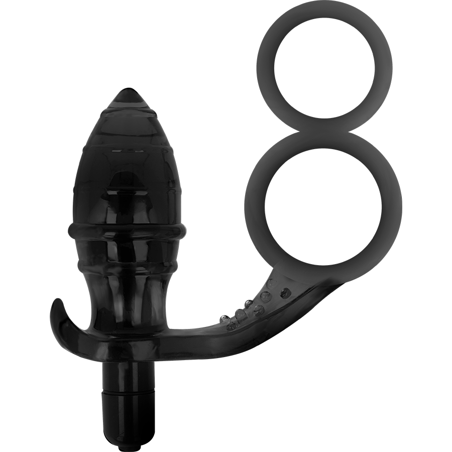 Addicted Toys - Buttplug met double zwart ring