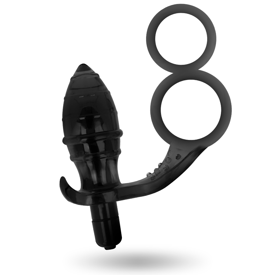 Addicted Toys - Buttplug met double zwart ring