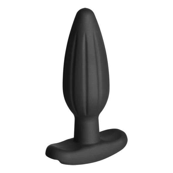 Electrastim - Siliconen zwart rocker buttplug medium