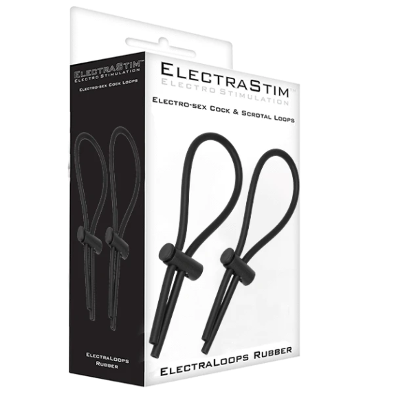 Electrastim - Rubber adj. cock en scrotal loops